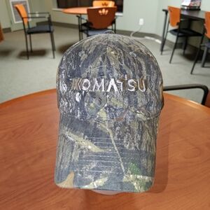 Komatsu Camo Embroidered Logo Strap-on Hat Cap OSFA